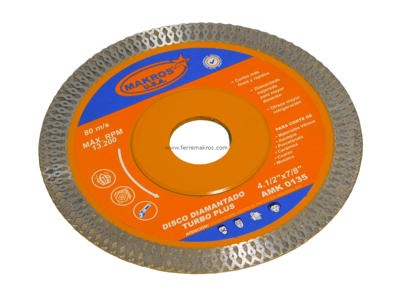 DISCO PARA CORTE DIAMANTADO TURBO PLUS