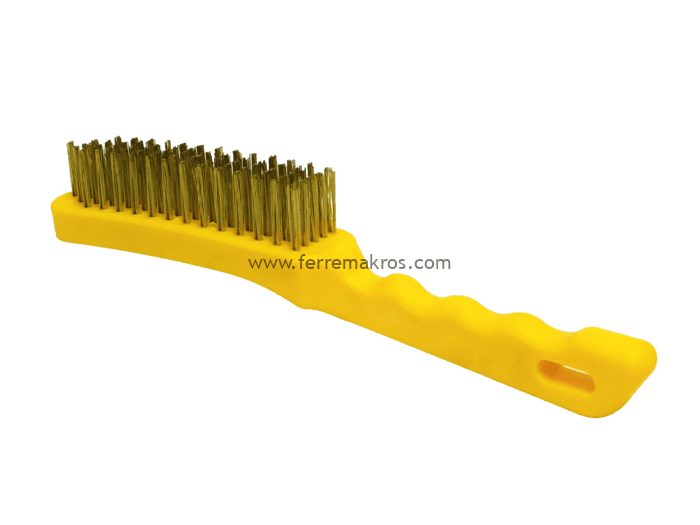 GRATA CEPILLO DE PLASTICO COBRIZADO