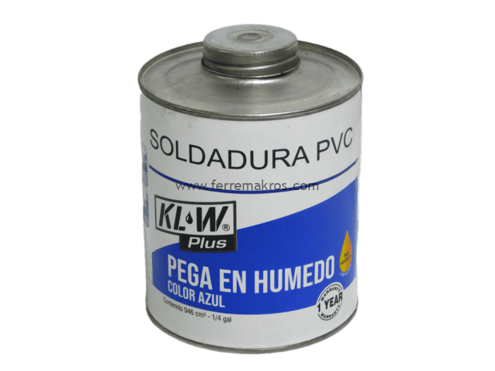 SOLDADURA PVC KLW PEGA EN HUMEDO AZUL