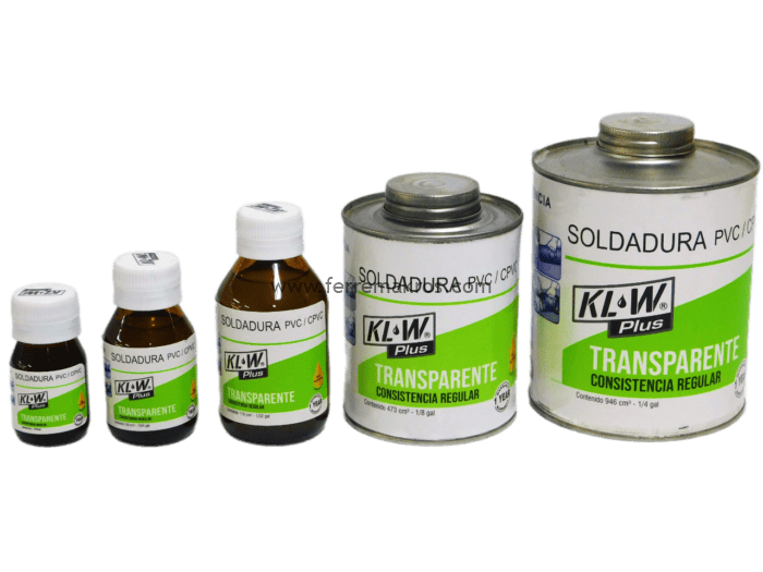 SOLDADURA PVC KLW TRANSPARENTE