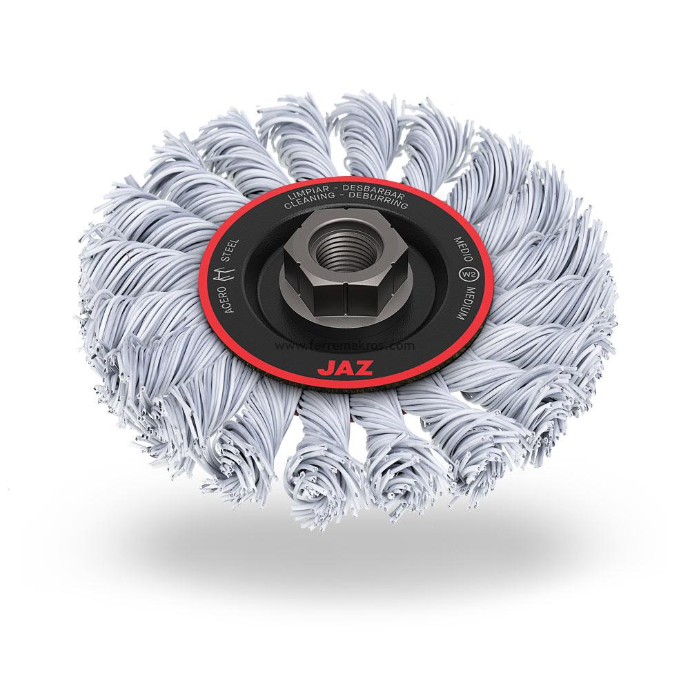 GRATA CIRCULAR TRENZADA PLASTIFICADA TUERCA MULTIROSCA