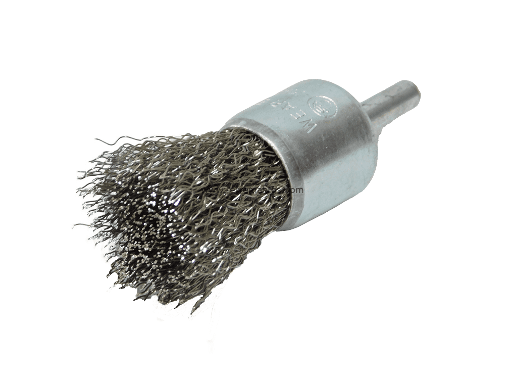 GRATA TIPO BROCHA LISA CON ESPIGO INOX